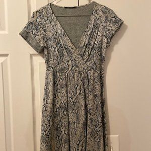 Silver and Green Dress